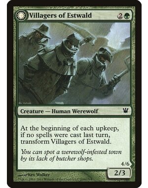 Magic: The Gathering Villagers of Estwald (209) Moderately Played