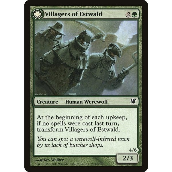 Magic: The Gathering Villagers of Estwald (209) Moderately Played