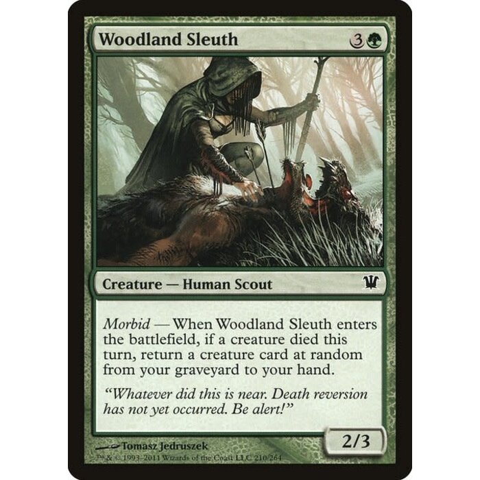 Magic: The Gathering Woodland Sleuth (210) Moderately Played