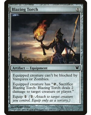 Magic: The Gathering Blazing Torch (216) Lightly Played Foil