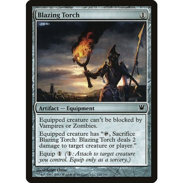 Magic: The Gathering Blazing Torch (216) Lightly Played Foil