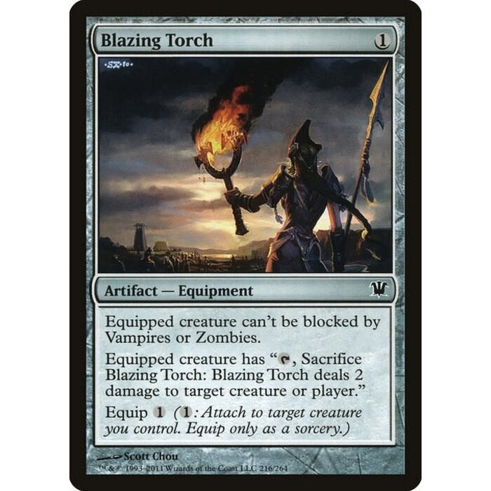 Magic: The Gathering Blazing Torch (216) Moderately Played