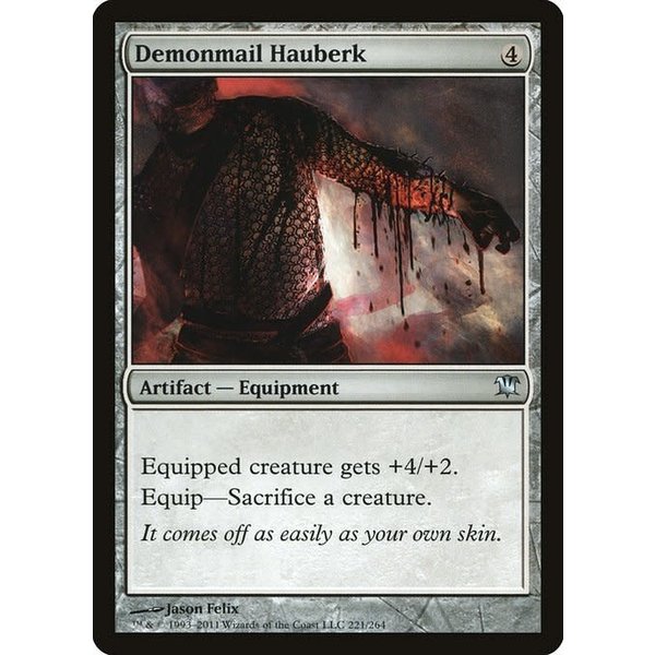 Magic: The Gathering Demonmail Hauberk (221) Heavily Played