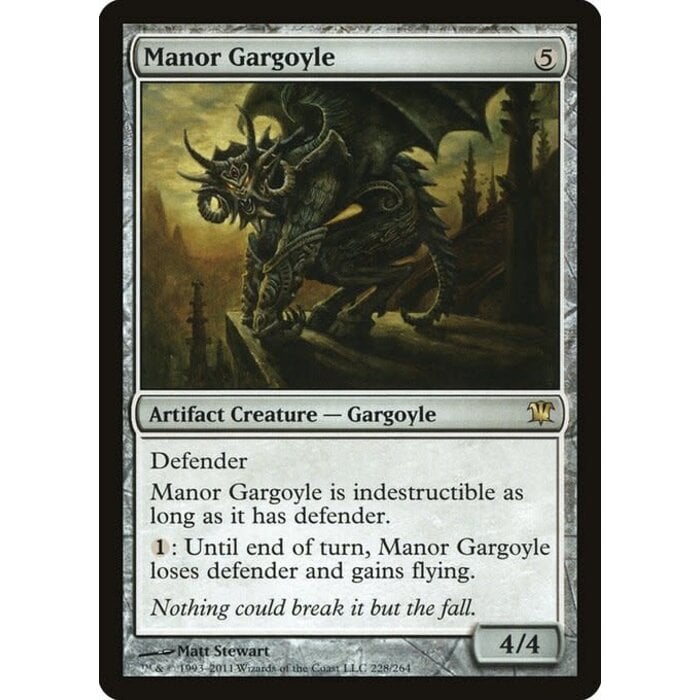 Magic: The Gathering Manor Gargoyle (228) Lightly Played