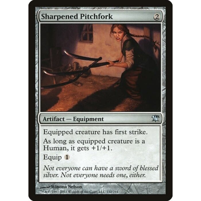 Magic: The Gathering Sharpened Pitchfork (232) Moderately Played Foil