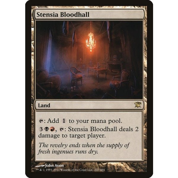 Magic: The Gathering Stensia Bloodhall (247) Moderately Played