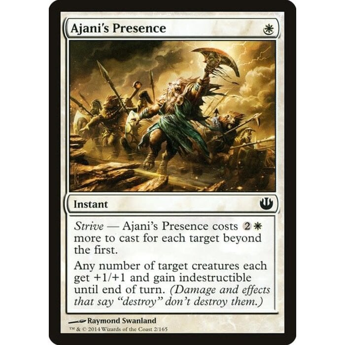 Magic: The Gathering Ajani's Presence (002) Lightly Played