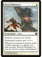 Magic: The Gathering Mortal Obstinacy (017) Moderately Played Foil