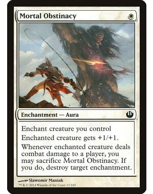 Magic: The Gathering Mortal Obstinacy (017) Moderately Played Foil