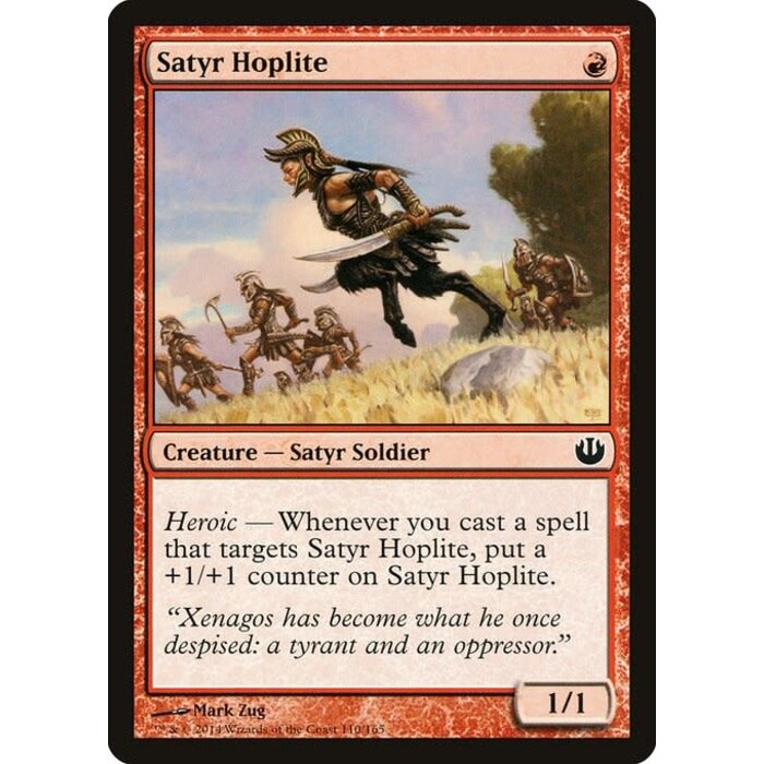 Magic: The Gathering Satyr Hoplite (110) Lightly Played Foil