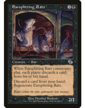 Magic: The Gathering Earsplitting Rats (065) Lightly Played