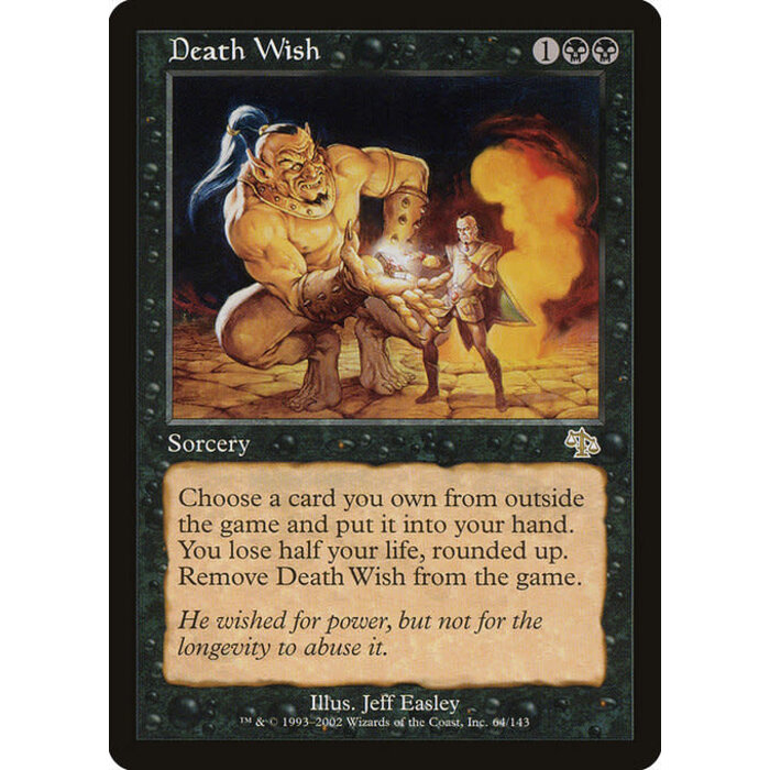 Magic: The Gathering Death Wish (064) Moderately Played