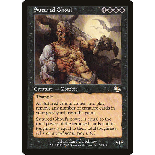 Magic: The Gathering Sutured Ghoul (073) Moderately Played