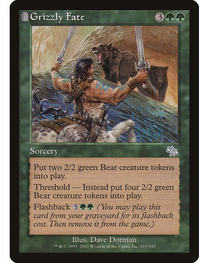 Magic: The Gathering Grizzly Fate (119) Lightly Played Foil
