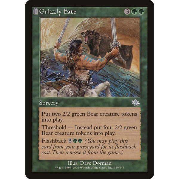 Magic: The Gathering Grizzly Fate (119) Lightly Played Foil