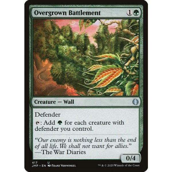 Magic: The Gathering Overgrown Battlement (417) Near Mint
