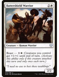 Magic: The Gathering Battershield Warrior (002) Near Mint Foil