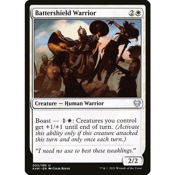 Magic: The Gathering Battershield Warrior (002) Near Mint Foil