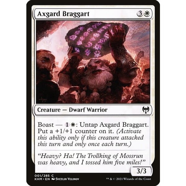 Magic: The Gathering Axgard Braggart (001) Near Mint Foil