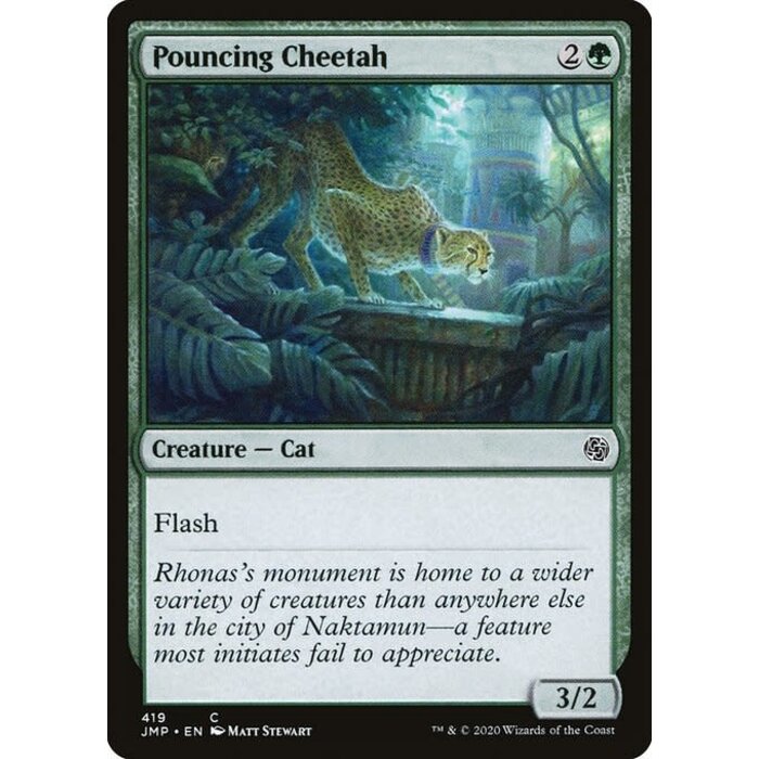 Magic: The Gathering Pouncing Cheetah (419) Near Mint