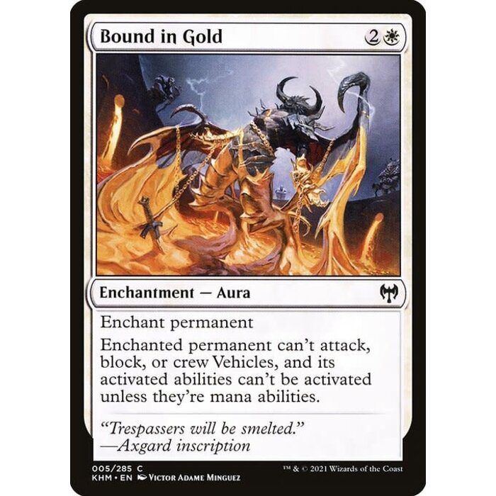 Magic: The Gathering Bound in Gold (005) Near Mint Foil