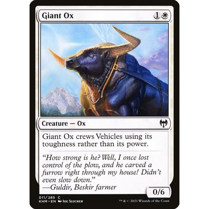 Magic: The Gathering Giant Ox (011) Near Mint