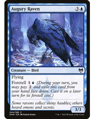 Magic: The Gathering Augury Raven (044) Near Mint Foil