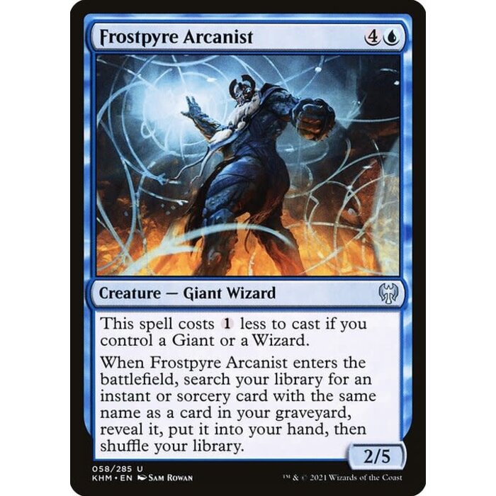Magic: The Gathering Frostpyre Arcanist (058) Near Mint Foil
