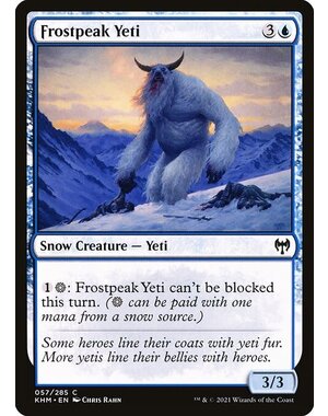 Magic: The Gathering Frostpeak Yeti (057) Near Mint Foil