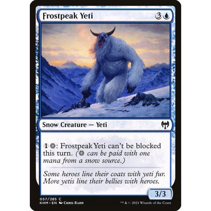 Magic: The Gathering Frostpeak Yeti (057) Near Mint Foil
