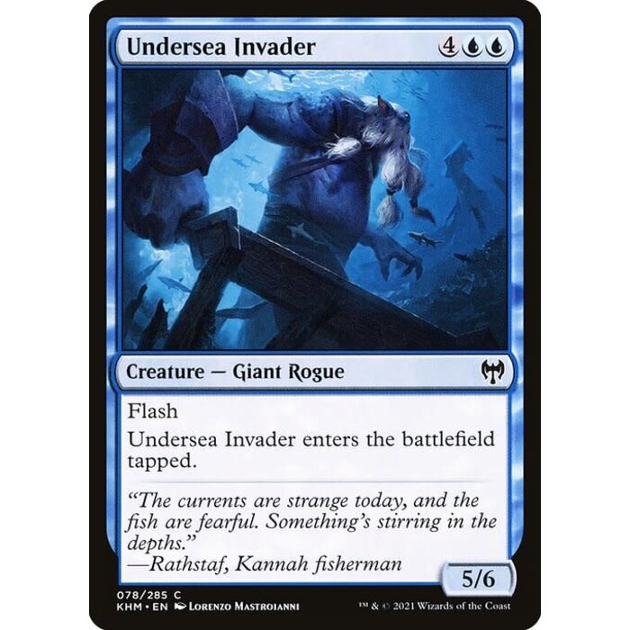 Magic: The Gathering Undersea Invader (078) Lightly Played Foil
