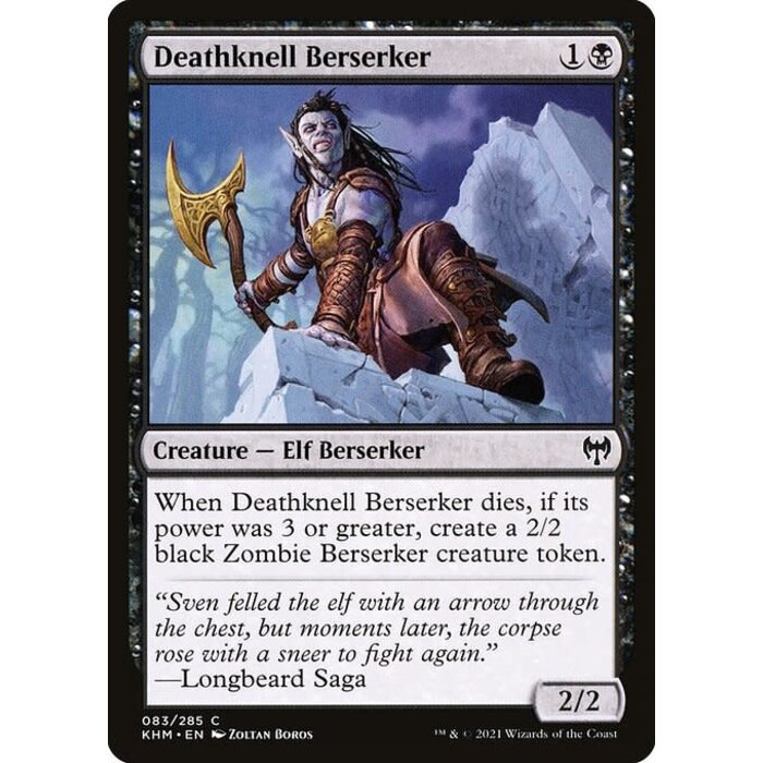 Magic: The Gathering Deathknell Berserker (083) Near Mint Foil