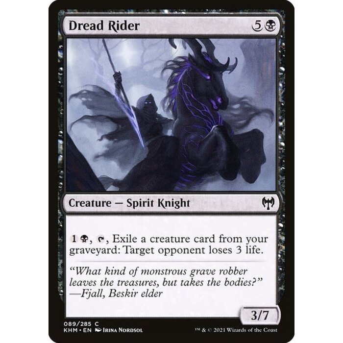 Magic: The Gathering Dread Rider (089) Near Mint