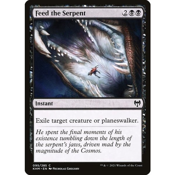 Magic: The Gathering Feed the Serpent (095) Near Mint Foil