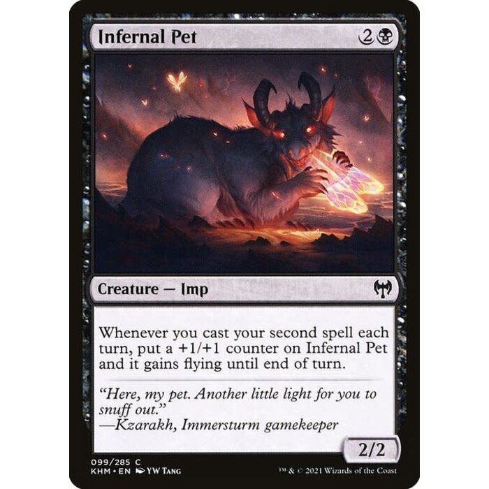 Magic: The Gathering Infernal Pet (099) Near Mint Foil