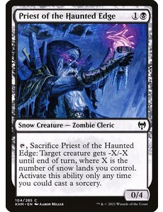 Magic: The Gathering Priest of the Haunted Edge (104) Near Mint Foil