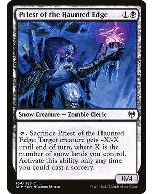 Magic: The Gathering Priest of the Haunted Edge (104) Near Mint Foil