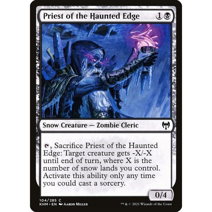 Magic: The Gathering Priest of the Haunted Edge (104) Near Mint