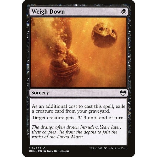 Magic: The Gathering Weigh Down (118) Near Mint