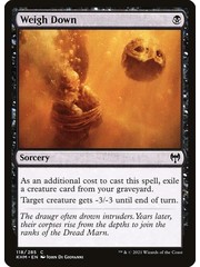 Magic: The Gathering Weigh Down (118) Near Mint Foil