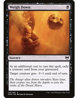 Magic: The Gathering Weigh Down (118) Near Mint Foil