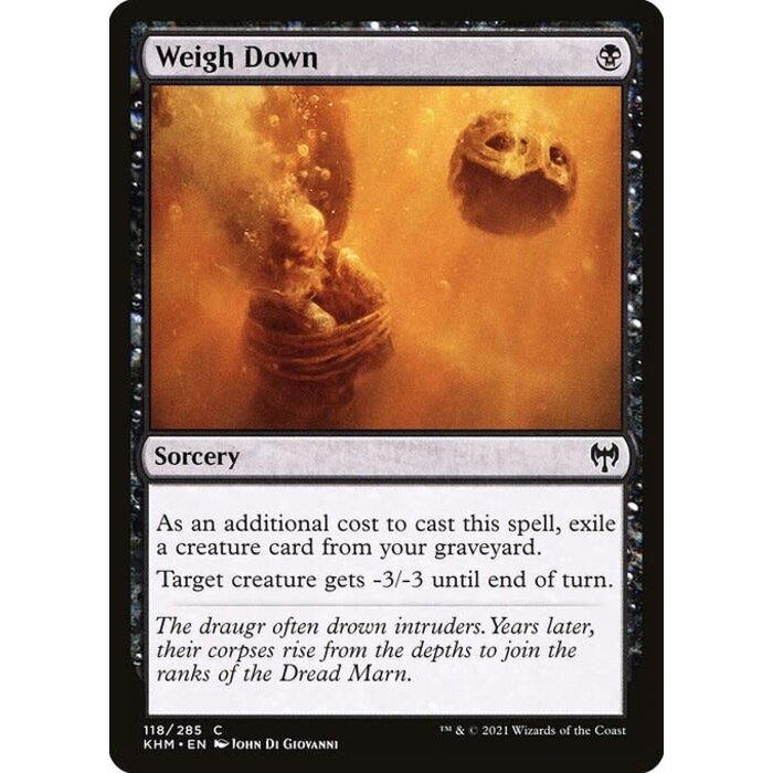 Magic: The Gathering Weigh Down (118) Near Mint Foil