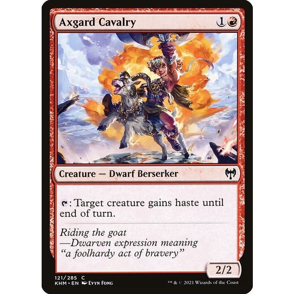 Magic: The Gathering Axgard Cavalry (121) Near Mint