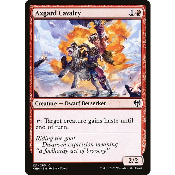 Magic: The Gathering Axgard Cavalry (121) Near Mint Foil
