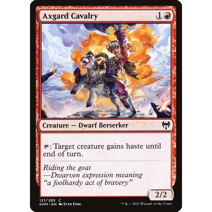 Magic: The Gathering Axgard Cavalry (121) Near Mint Foil