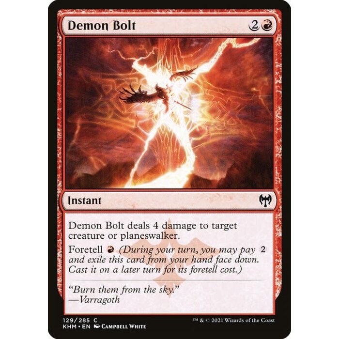 Magic: The Gathering Demon Bolt (129) Near Mint
