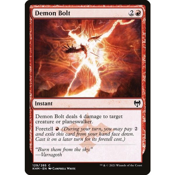 Magic: The Gathering Demon Bolt (129) Near Mint Foil