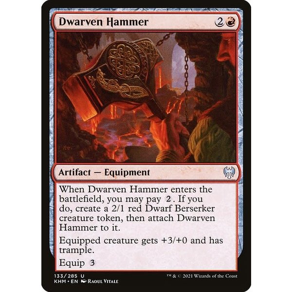 Magic: The Gathering Dwarven Hammer (133) Near Mint Foil