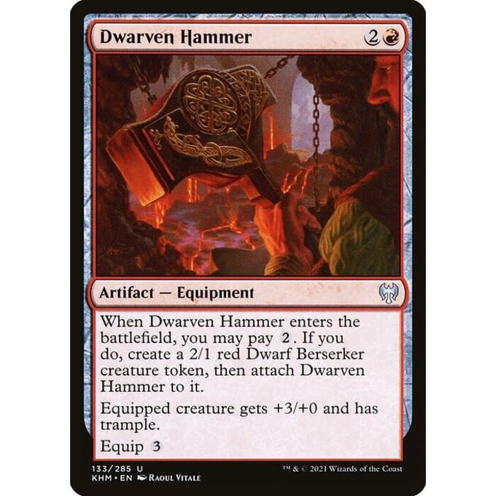 Magic: The Gathering Dwarven Hammer (133) Near Mint Foil