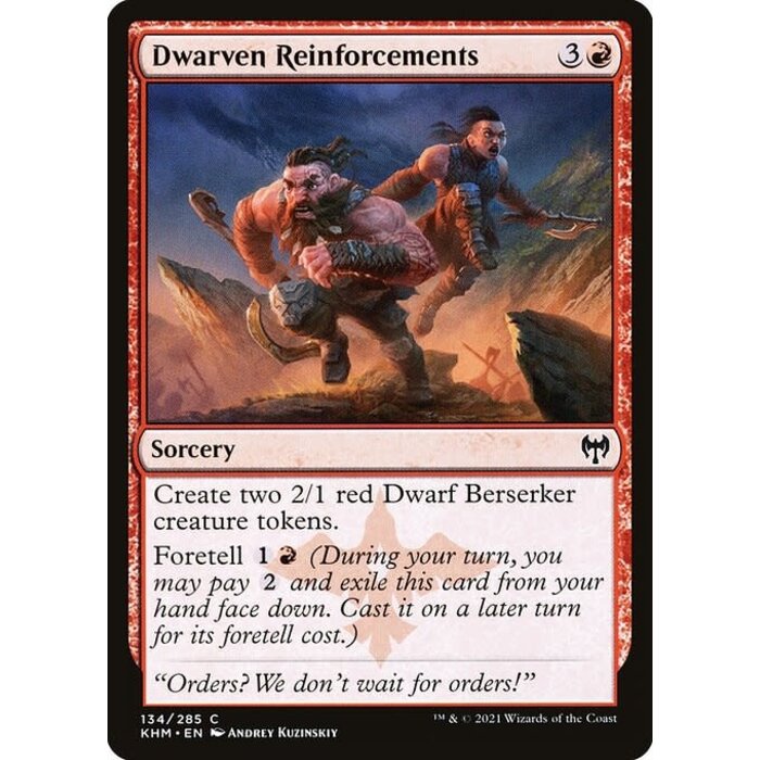 Magic: The Gathering Dwarven Reinforcements (134) Near Mint